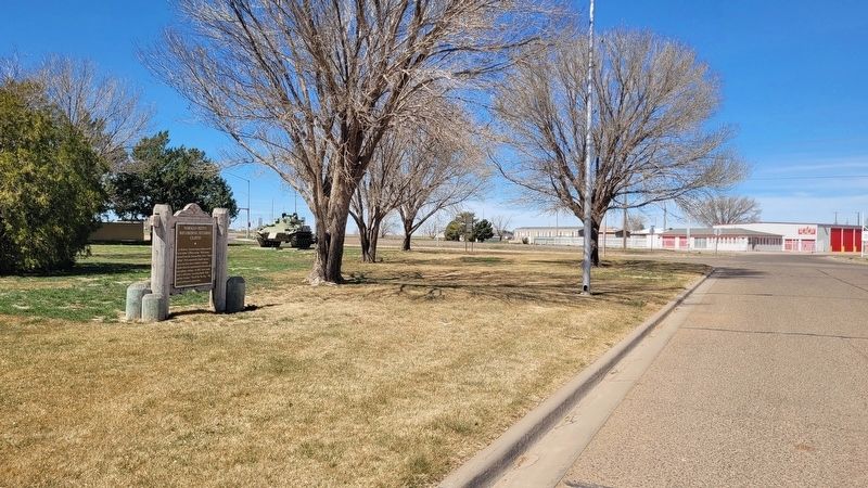 The view of the Norman Petty Recording Studios Clovis Marker along the street image. Click for full size.