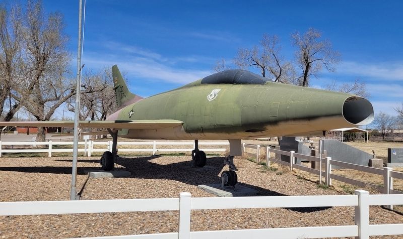 The front view of the F-100A Super Saber. Click for full size. The front view of the F-100A Super Saber image. Click for full size.