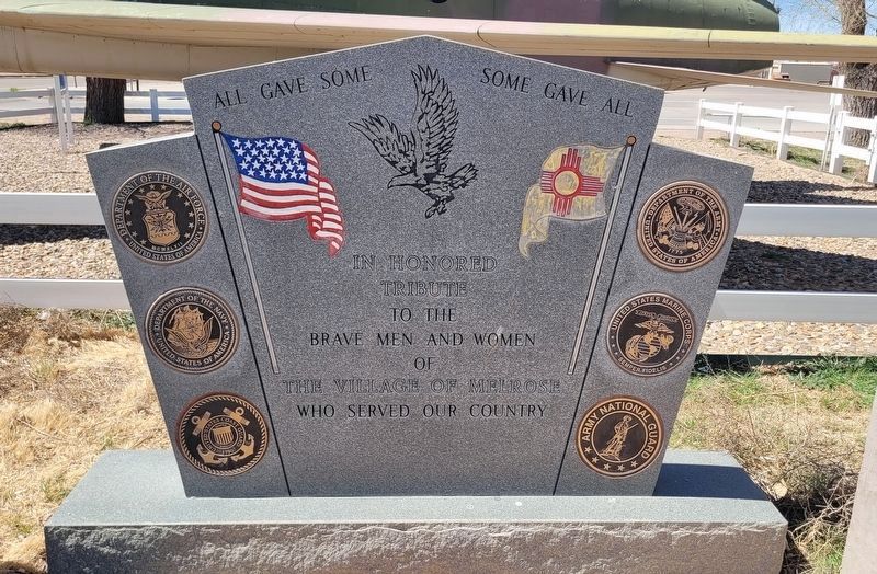 All Gave Some Some Gave All Marker - Back Panel. Click for full size. All Gave Some Some Gave All Marker - Back Panel image. Click for full size.