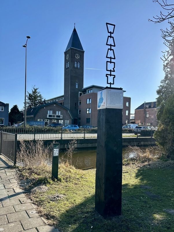 Vaart / Haarlem canal and towpath marker image. Click for full size.