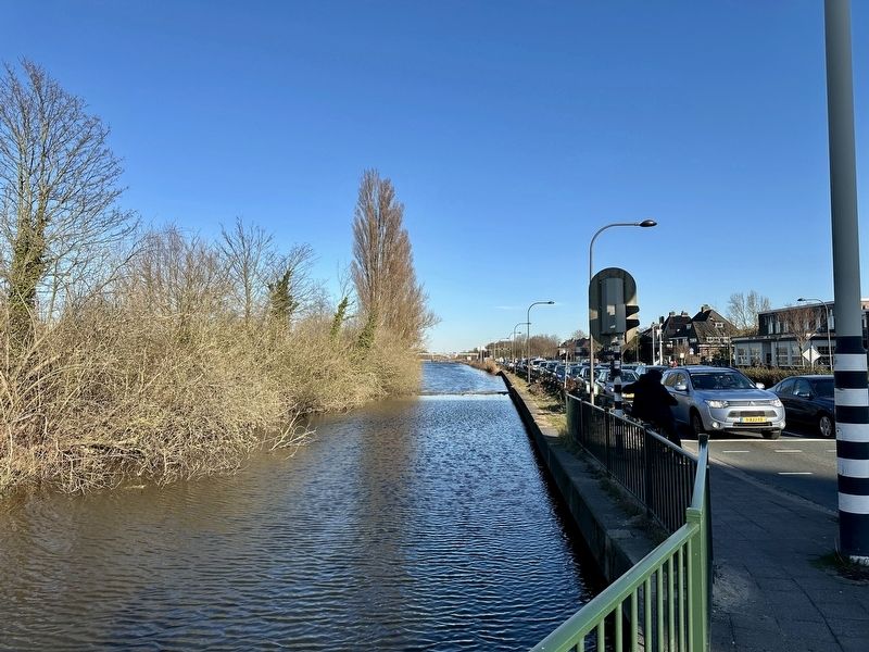 Looking east along the former barge canal back towards Amsterdam image. Click for full size.