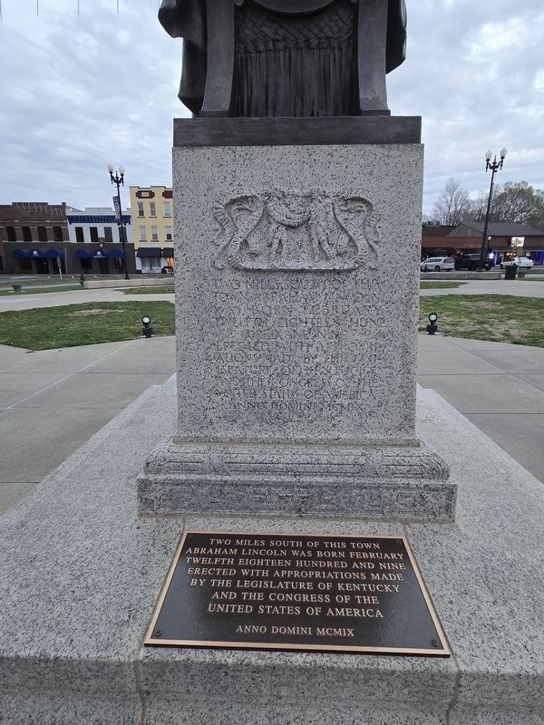 Metal plaque added with same text as the inscription on the granite. Click for full size. Metal plaque added with same text as the inscription on the granite image. Click for full size.