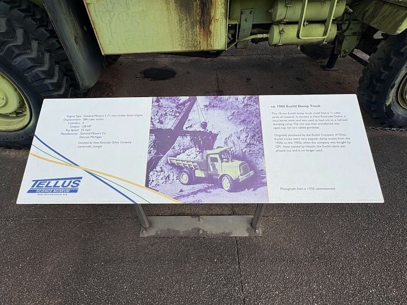 ca. 1960 Euclid Dump Truck Marker image. Click for full size.