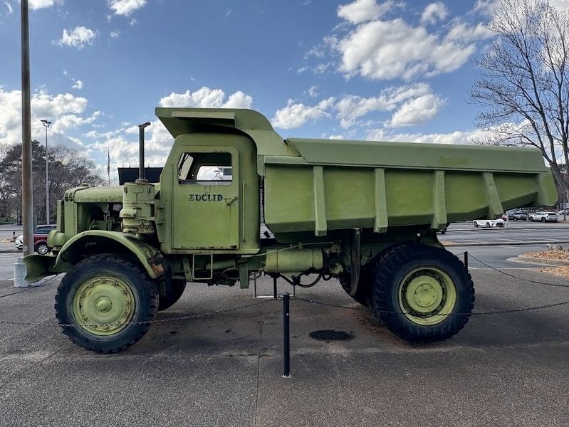 Left side of the ca. 1960 Euclid Dump Truck image. Click for full size.