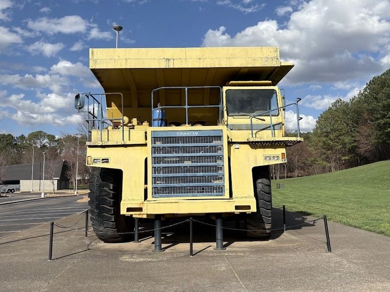 The front of the ca. 1997 HD785-3 Komatsu Dump Truck. Click for full size. The front of the ca. 1997 HD785-3 Komatsu Dump Truck image. Click for full size.