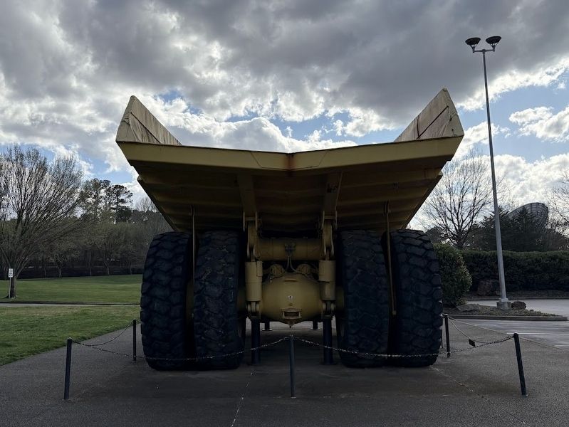 The rear of the ca. 1997 HD785-3 Komatsu Dump Truck. Click for full size. The rear of the ca. 1997 HD785-3 Komatsu Dump Truck image. Click for full size.
