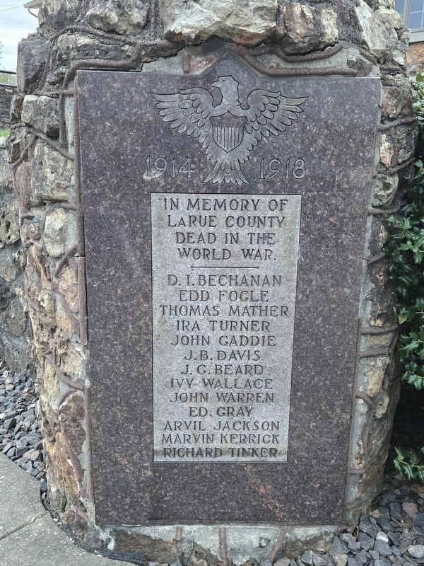 Larue County World War Memorial Marker image. Click for full size.