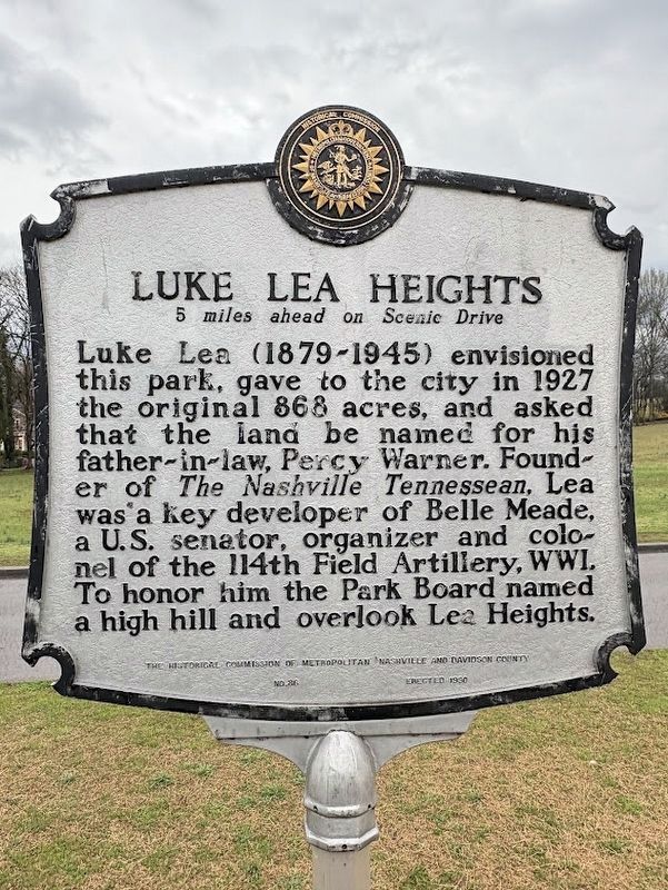 Luke Lea Heights Marker image. Click for full size.
