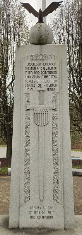 Irwin Veterans Memorial image. Click for full size.