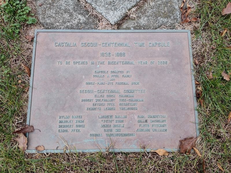 Castalia Sesqui-Centennial Time Capsule image. Click for full size.