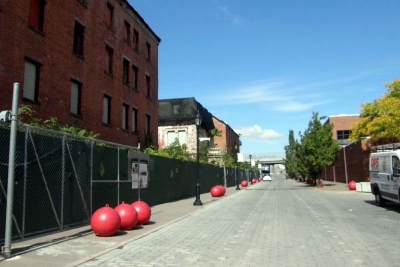 Buildings along the unnamed entrance street. Click for full size. Buildings along the unnamed entrance street image. Click for full size.