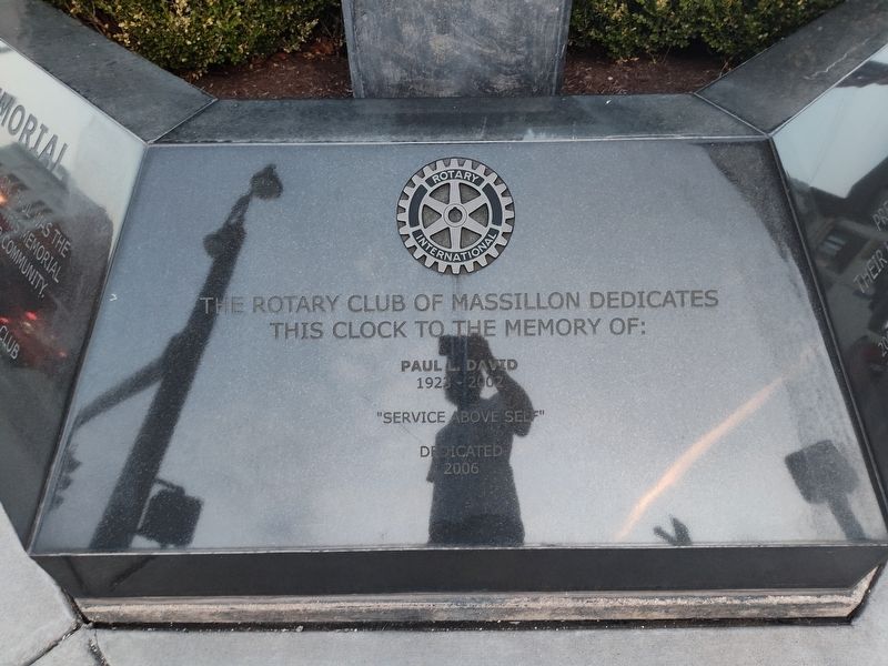 The Paul L. David Memorial image. Click for full size.