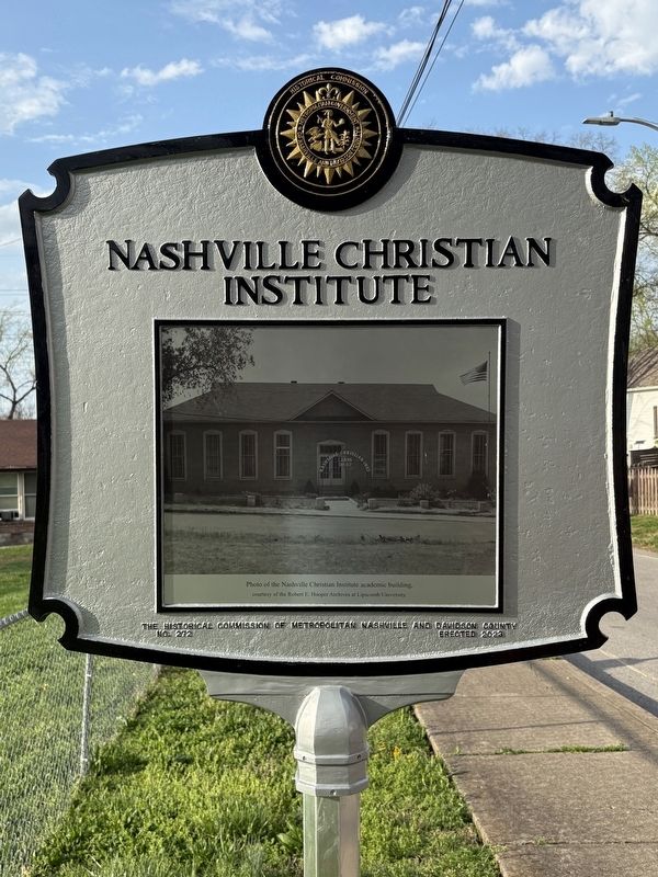 Nashville Christian Institute Marker. Click for full size. Nashville Christian Institute Marker image. Click for full size.