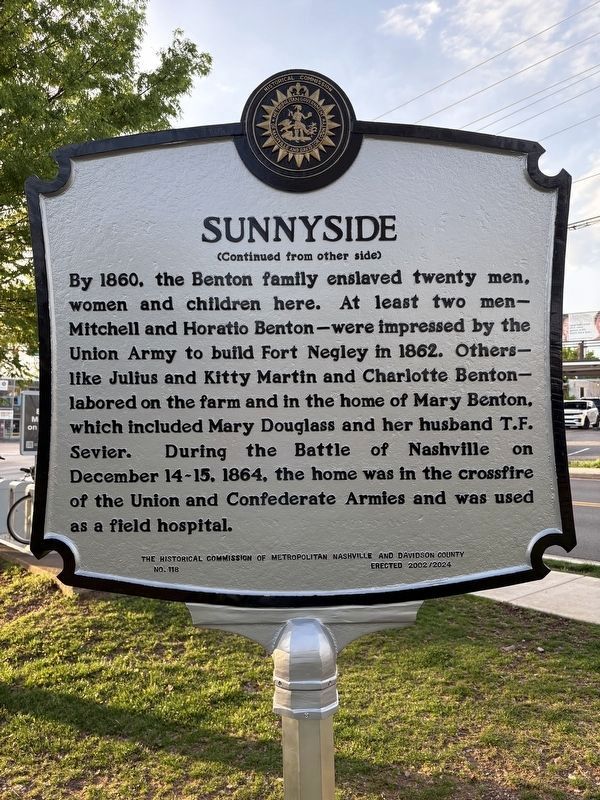 Sunnyside Marker. Click for full size. Sunnyside Marker image. Click for full size.