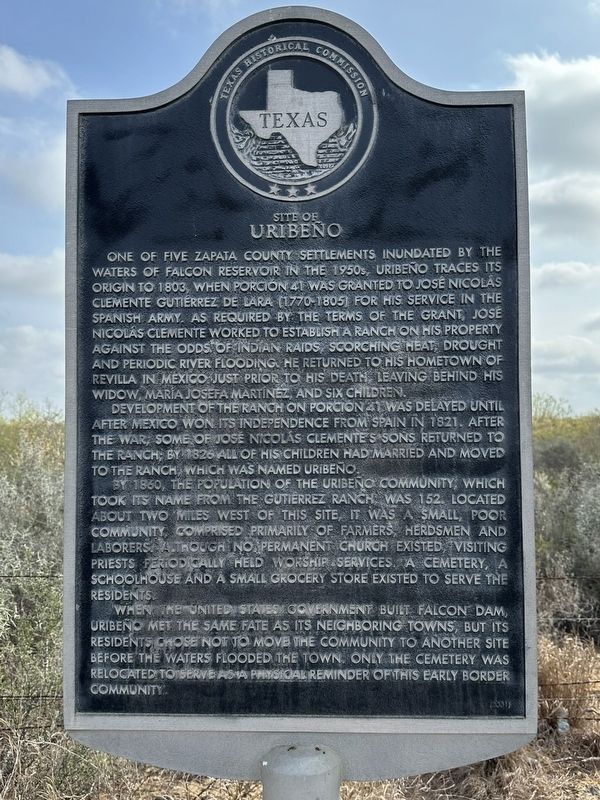 Site of Uribeño Marker. Click for full size. Site of Uribeño Marker image. Click for full size.
