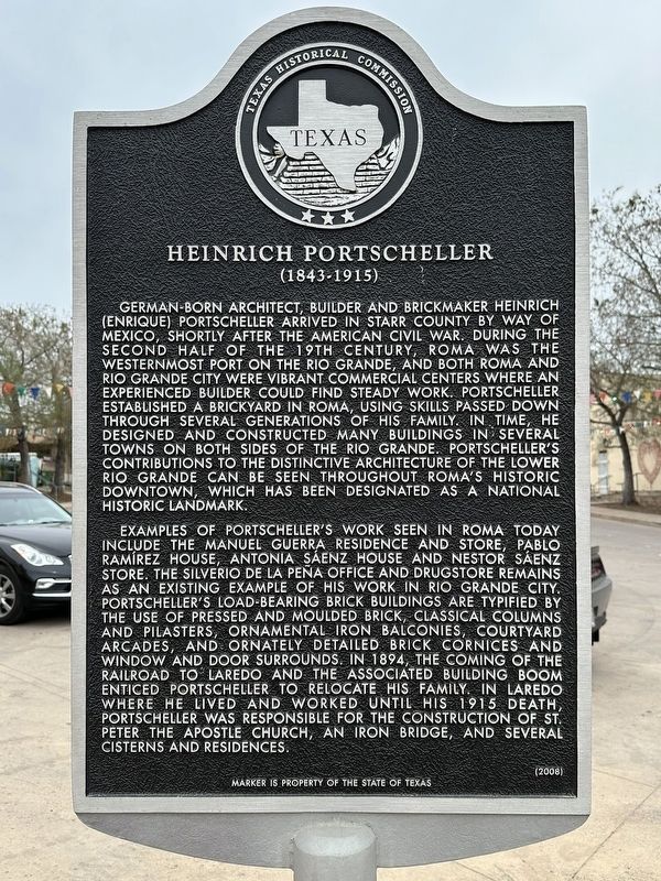 Heinrich Portscheller Marker. Click for full size. Heinrich Portscheller Marker image. Click for full size.