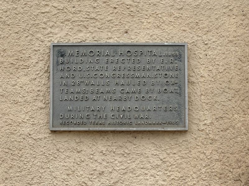 Memorial Hospital Marker image. Click for full size.