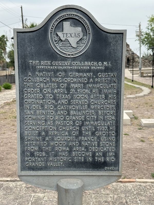 The Rev. Gustav Gollbach, O.M.I. Marker image. Click for full size.