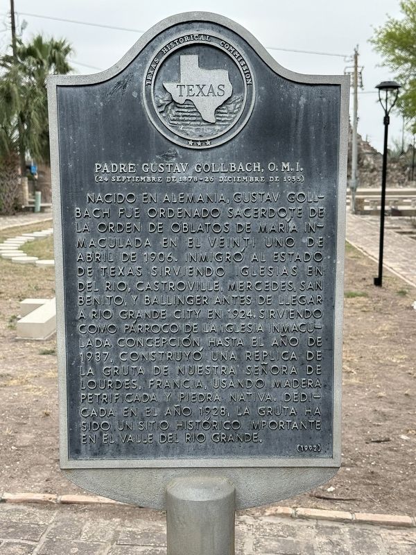 Padre Gustav Gollbach, O.M.I. Marker. Click for full size. Padre Gustav Gollbach, O.M.I. Marker image. Click for full size.