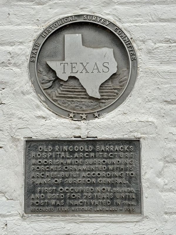 Old Ringgold Barracks Hospital Marker. Click for full size. Old Ringgold Barracks Hospital Marker image. Click for full size.