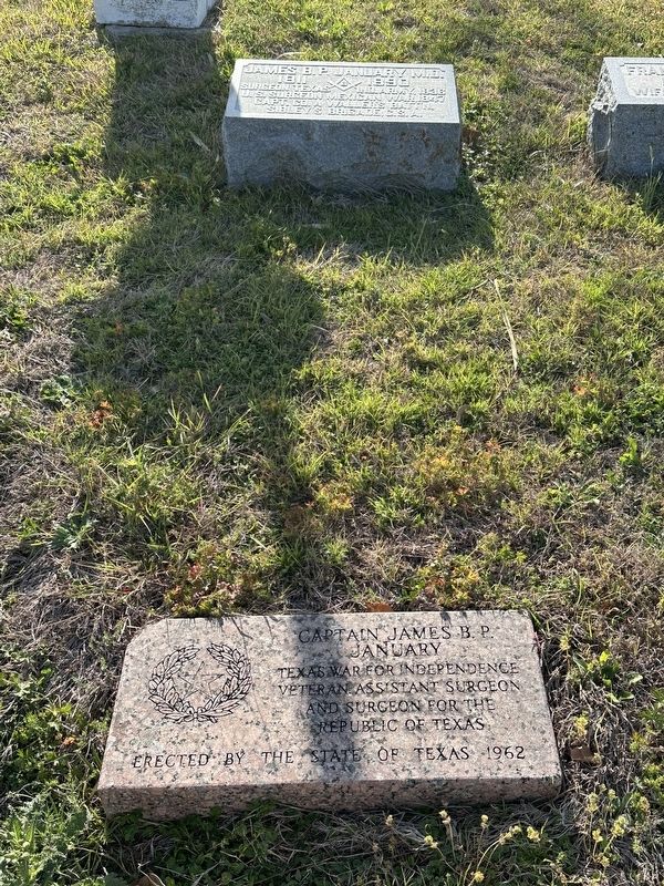 Captain James B.P. January Gravesite. Click for full size. Captain James B.P. January Gravesite image. Click for full size.
