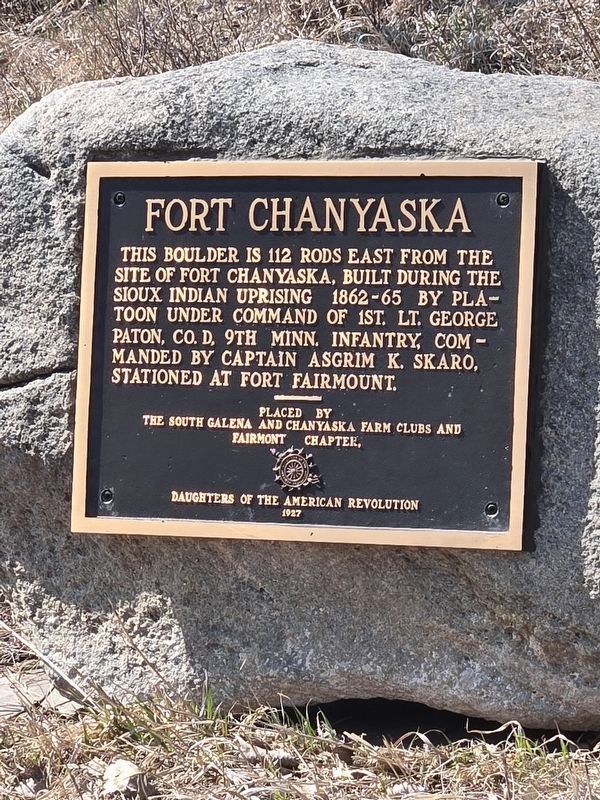 Fort Chanyaska Marker image. Click for full size.