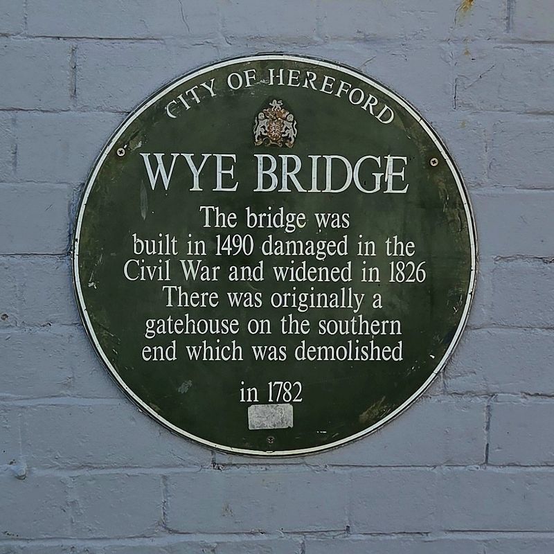 Wye Bridge Marker. Click for full size. Wye Bridge Marker image. Click for full size.