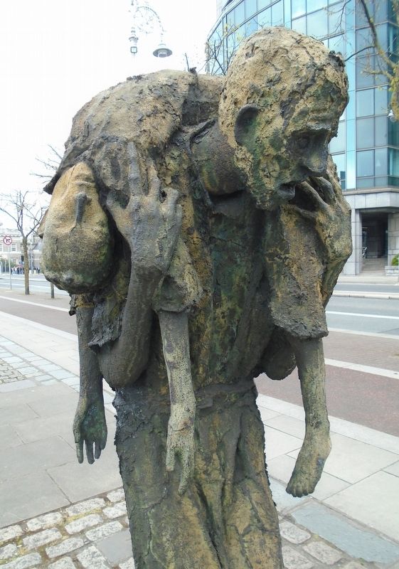 "Famine" Memorial Sculpture Detail image. Click for full size.