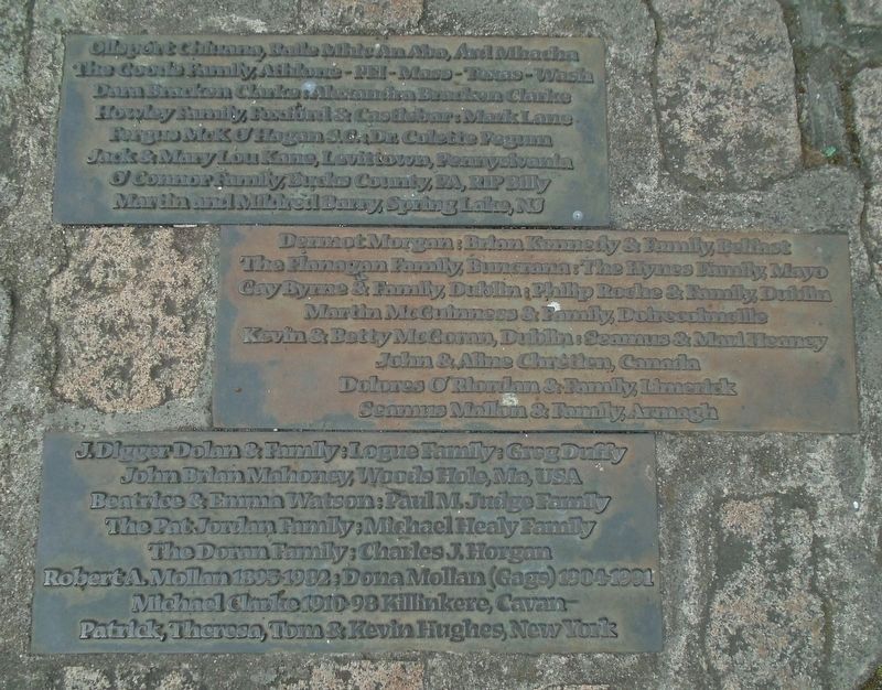 "Famine" Memorial Donor Markers image. Click for full size.