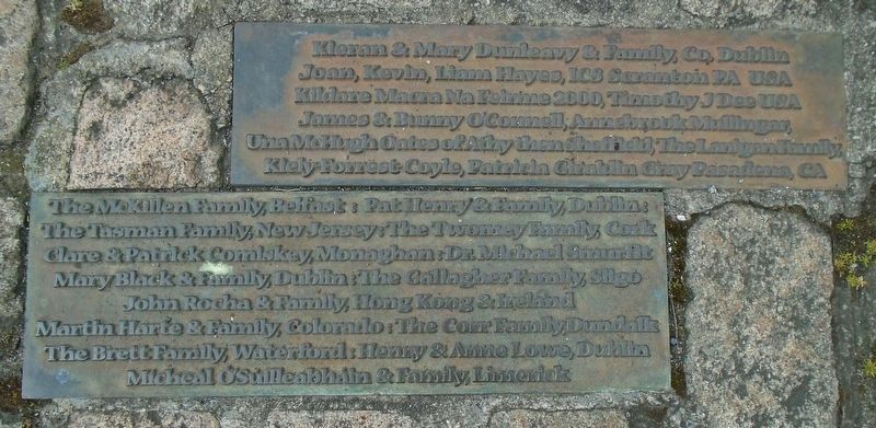 "Famine" Memorial Donor Markers image. Click for full size.