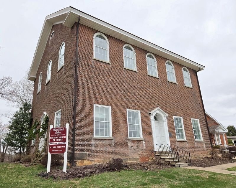 Brush Creek Salem Church and Marker image. Click for full size.