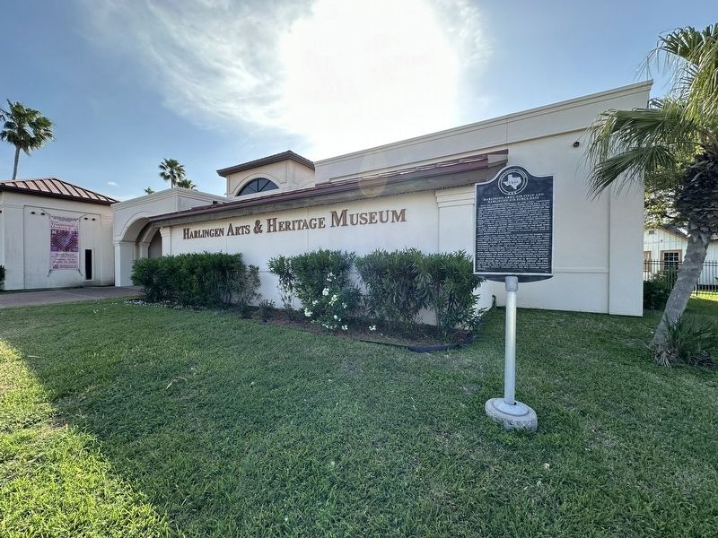 Harlingen Army Airfield and Harlingen Air Force Base Marker. Click for full size. Harlingen Army Airfield and Harlingen Air Force Base Marker image. Click for full size.