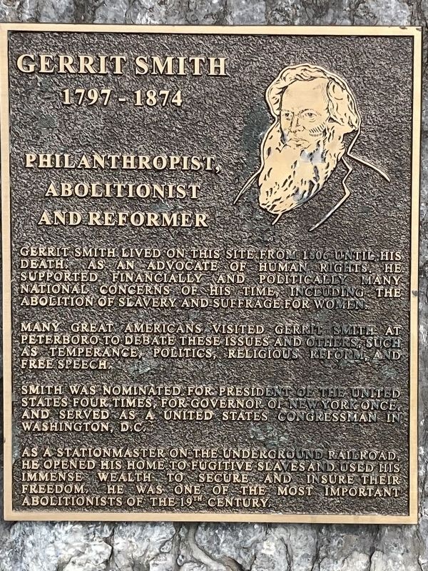 Gerrit Smith Marker. Click for full size. Gerrit Smith Marker image. Click for full size.