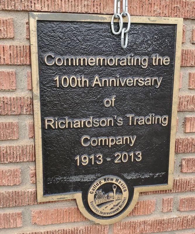 Richardson's Trading Company Marker. Click for full size. Richardson's Trading Company Marker image. Click for full size.