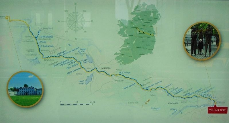 National Famine Way Map on Marker. Click for full size. National Famine Way Map on Marker image. Click for full size.