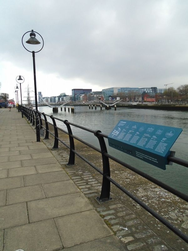 Dublin Docklands Landmarks Marker. Click for full size. Dublin Docklands Landmarks Marker image. Click for full size.