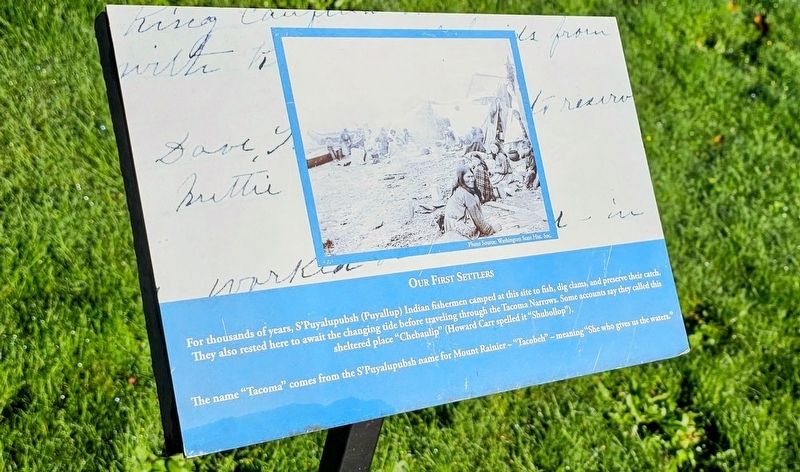 Our First Settlers Marker. Click for full size. Our First Settlers Marker image. Click for full size.