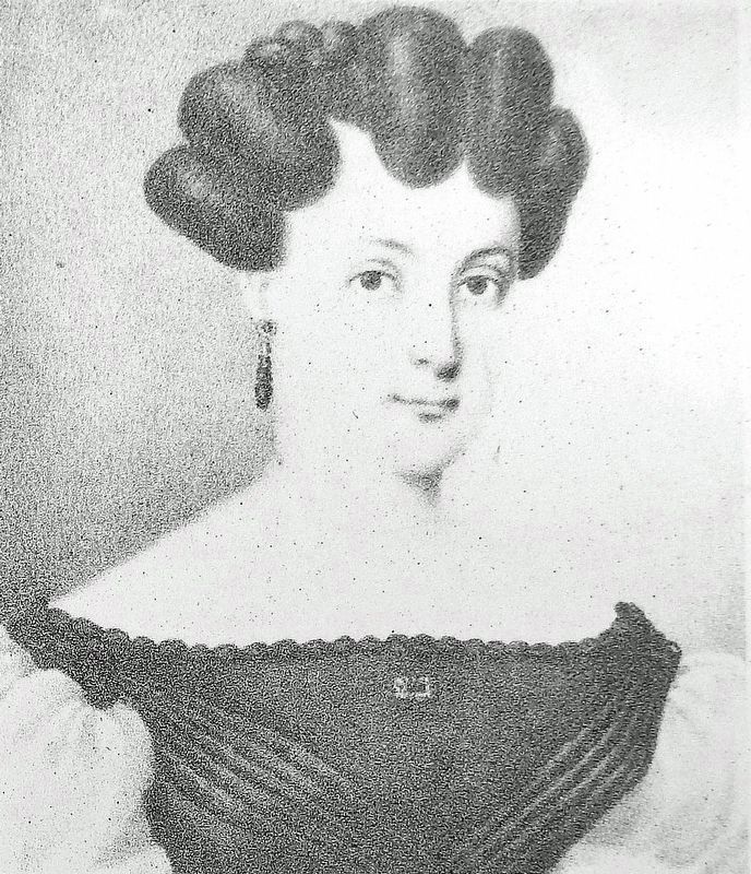 Marker detail: Louise-Josephte Chartier de Lotbinière (1803-1869). Click for full size. Marker detail: Louise-Josephte Chartier de Lotbinière (1803-1869) image. Click for full size.
