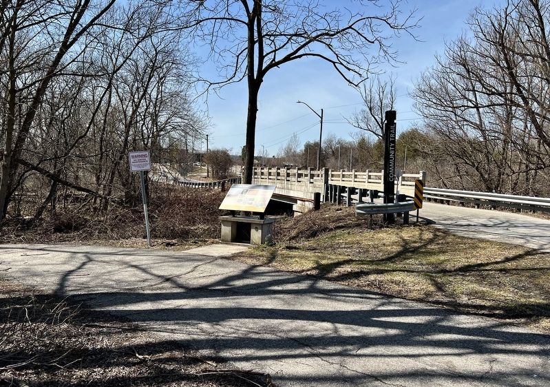 Huron Road Bridge Marker. Click for full size. Huron Road Bridge Marker image. Click for full size.