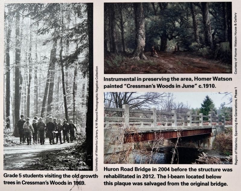 Huron Road Bridge marker photos and captions detail (lower right). Click for full size. Huron Road Bridge marker photos and captions detail (lower right) image. Click for full size.