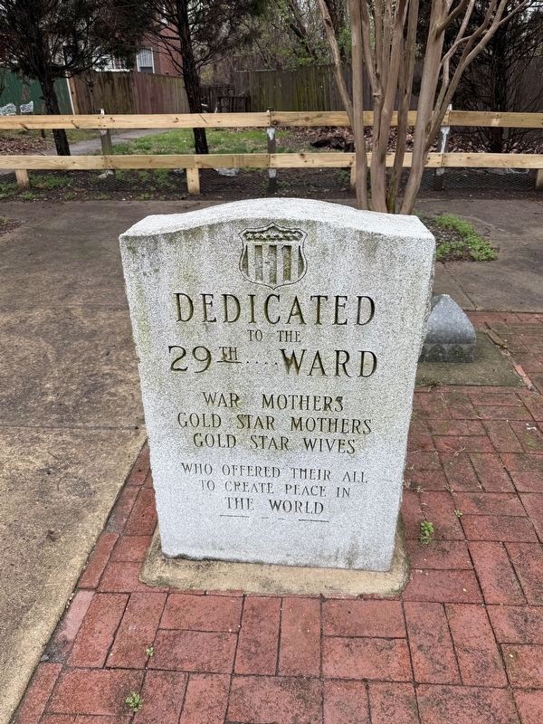 29th Ward Memorial. Click for full size. 29th Ward Memorial image. Click for full size.