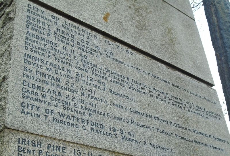 Irish Seaman's National Memorial. Click for full size. Irish Seaman's National Memorial image. Click for full size.
