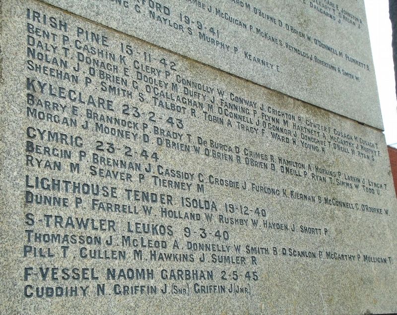 Irish Seaman's National Memorial. Click for full size. Irish Seaman's National Memorial image. Click for full size.
