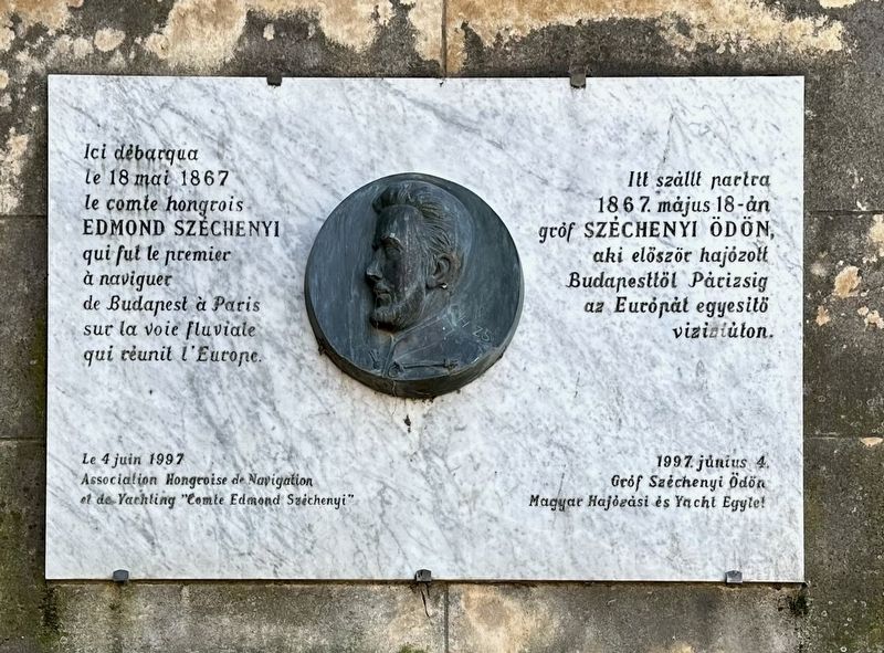Edmond Széchenyi Marker. Click for full size. Edmond Széchenyi Marker image. Click for full size.