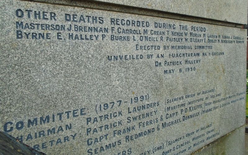 Irish Seaman's National Memorial. Click for full size. Irish Seaman's National Memorial image. Click for full size.