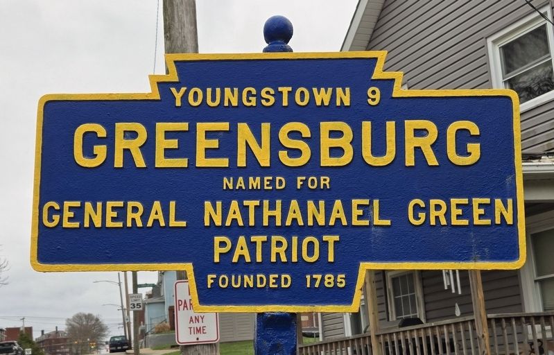Greensburg Marker. Click for full size. Greensburg Marker image. Click for full size.