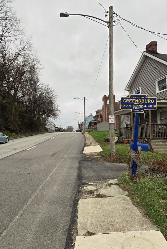 Greensburg Marker. Click for full size. Greensburg Marker image. Click for full size.