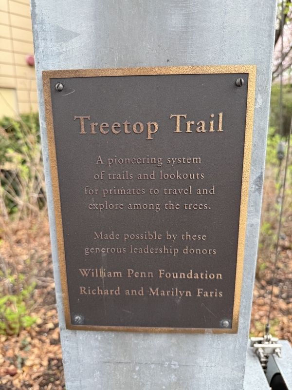 Treetop Trail donor plaque. Click for full size. Treetop Trail donor plaque image. Click for full size.