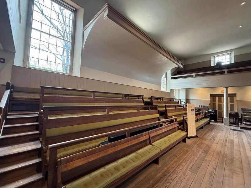 The historical benches for traveling preachers. Click for full size. The historical benches for traveling preachers image. Click for full size.