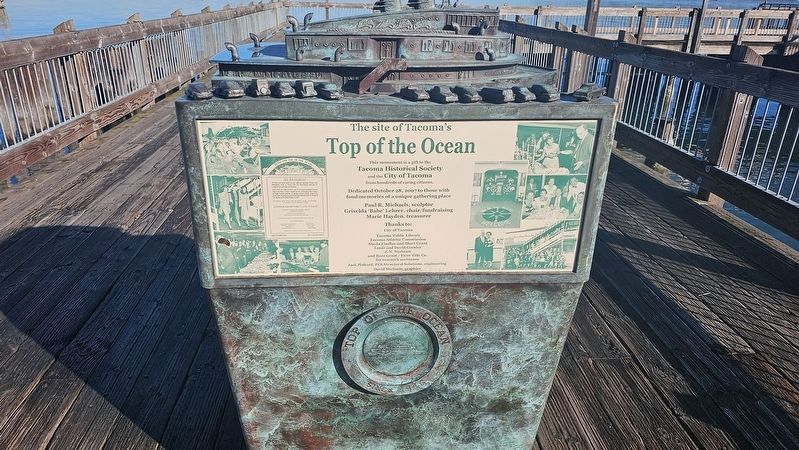 Top of the Ocean Marker. Click for full size. Top of the Ocean Marker image. Click for full size.